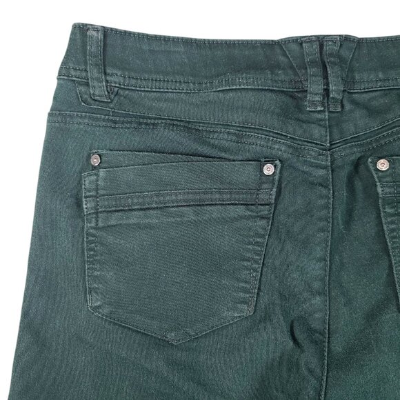 Democracy Ab Technology Stretchy Skinny Jeans Women 8 32x28 Forest Green - Picture 7 of 13
